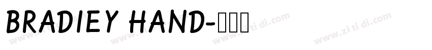 BRADIEY HAND字体转换